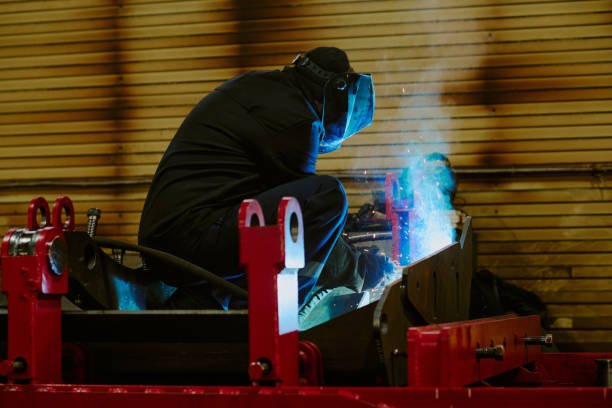 istock Unrecognizable Man Welding At Work In Factory 2162136953