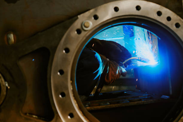 istock Hands Of Unrecognizable Welder 2162137583