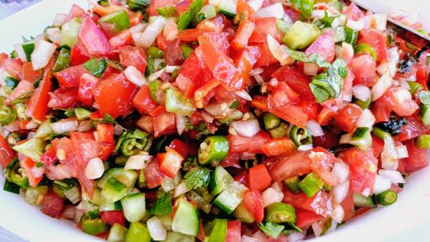 istock tomato pepper salad, mixed salad 2162138092