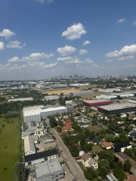 istock View of the city from the plane 2162146744