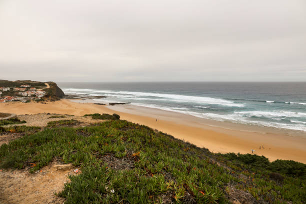istock Beautiful Monte Clerigo Beach on a cloudy day 2162146854