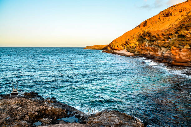 istock A beautiful ocean view with a rocky shoreline 2162147308