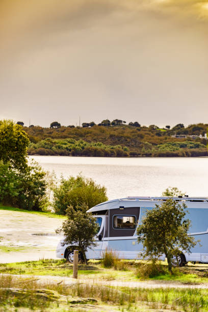 istock Camper rv camping on nature in Portugal 2162148688