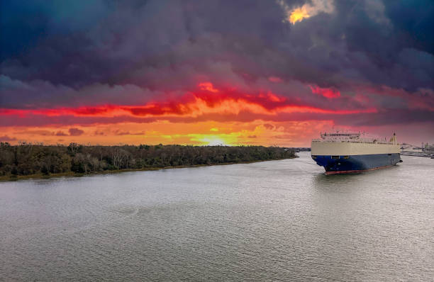 istock Savannah Georgia, Tanker on the Savannah River 2162153600