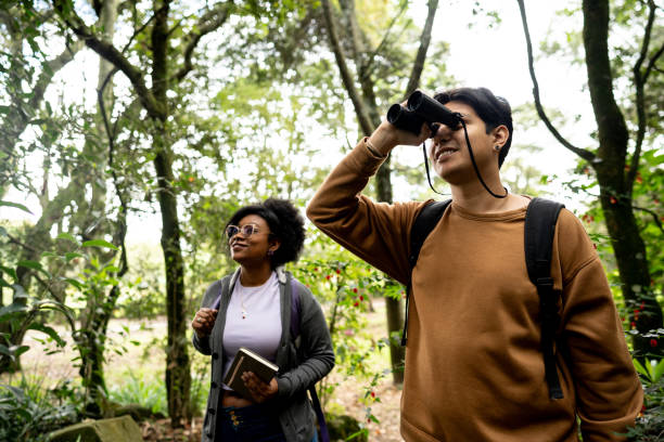 istock Students friends on a botanical expedition 2162154948