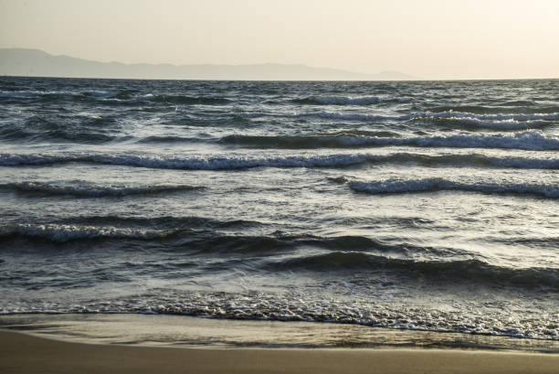 the sea in the evening