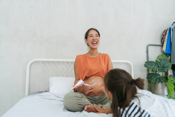 istock Taking care of a mommy's belly 2162162302