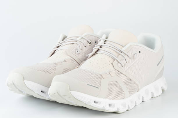 istock Perspective view on sport light shoes 2162163719