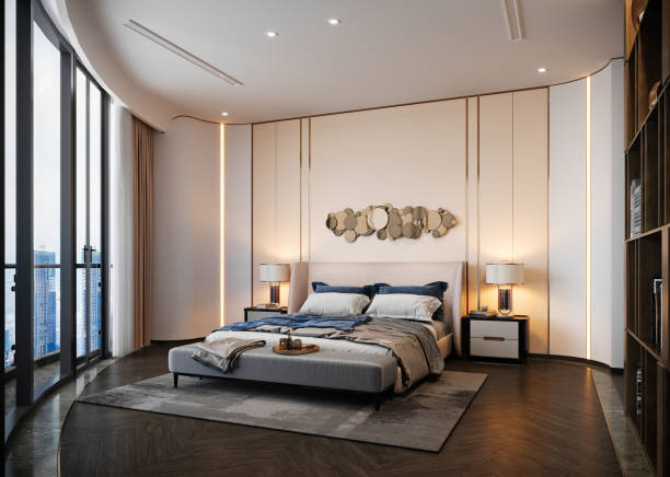 istock 3d render of loft apartment bedroom 2162166183