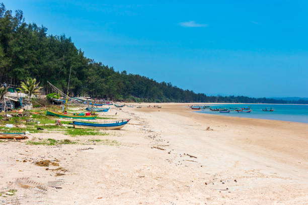 istock Beach Bang Beot with bright sky 2162167039