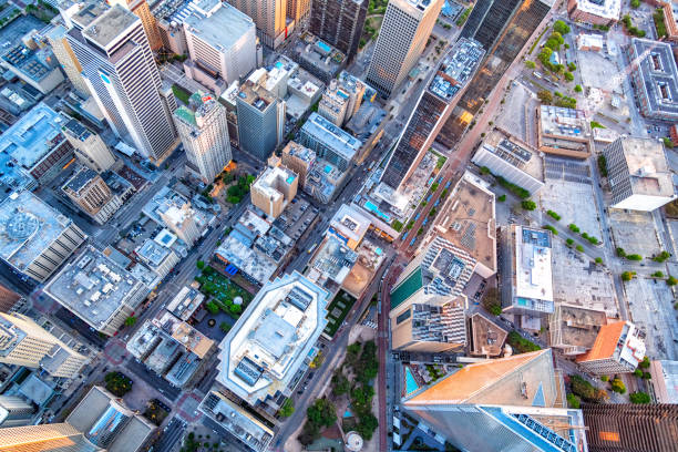 istock Directly Over Downtown Dallas 2162168888
