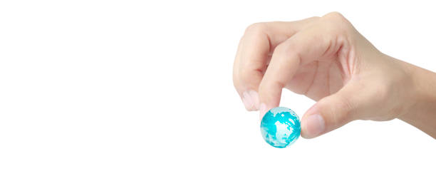 istock Globe ,earth in human hand, holding. Earth image provided by Nasa 2162173973