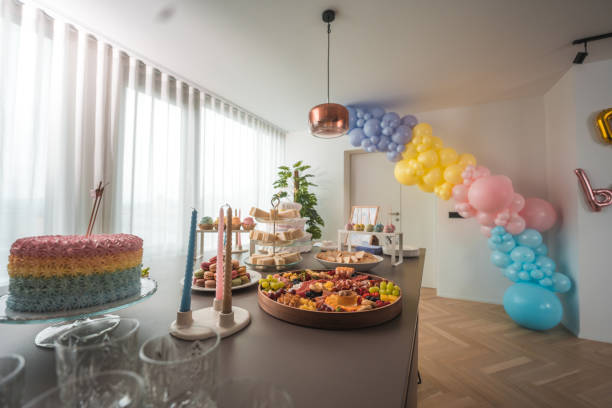 istock Baby Shower Buffet Extravaganza with Colorful Accents 2162175714