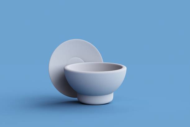 Blue, Empty Bowl, Blank, Bowl, Ceramics