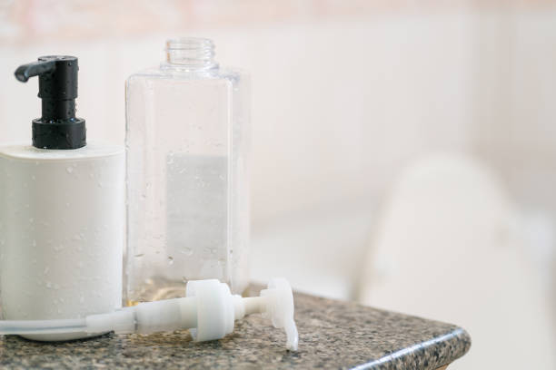 istock Refill to reduce plastic waste. soap or shampoo for refill. plastic bottles for refill liquid soap, shampoo and other products. Zero waste. Reuse reduce recycle concept. 2162186977