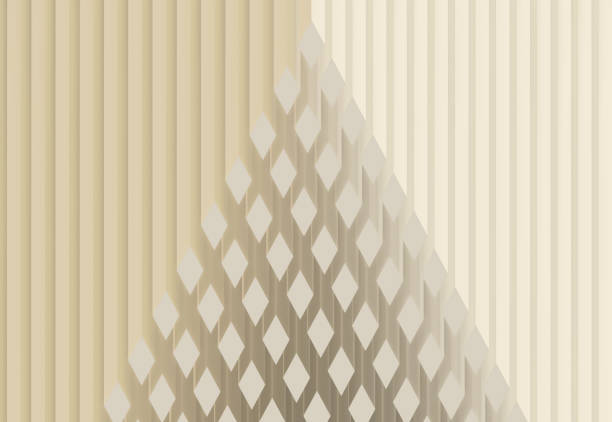 Paper shapes, retro 3D geometric abstract art for backgrounds, brochures, presentations, banners or covers