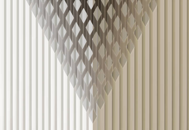 Paper shapes, retro 3D geometric abstract art for backgrounds, brochures, presentations, banners or covers