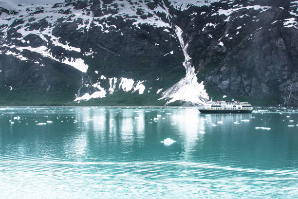 Sailing from the stunning Hiubbard Glacier, Alaska, USA