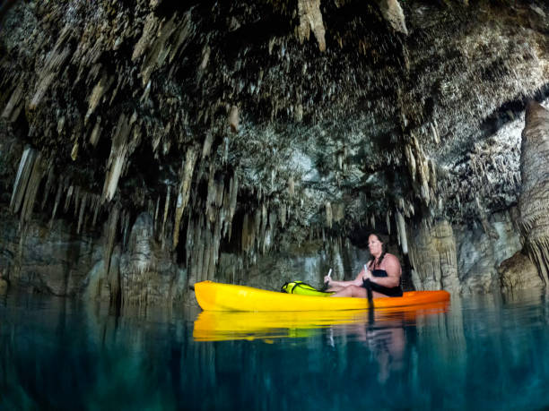 istock Kayaking in a cenote, Mexico 2162189846