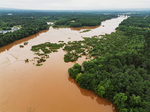 istock Aerial View of Flood Damage 2162193222