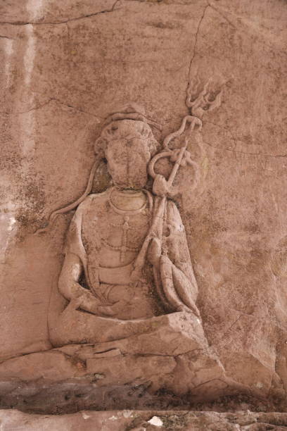 istock Sichuan Anyue stone carving statue 2162193394