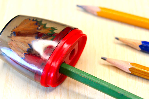 Group of coloured pencilsshool