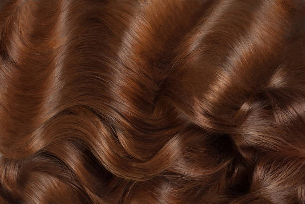 istock Red brown wavy hair background 2162208532