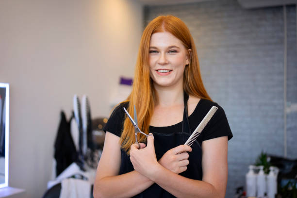 istock Young woman is working at beauty salon. 2162209870