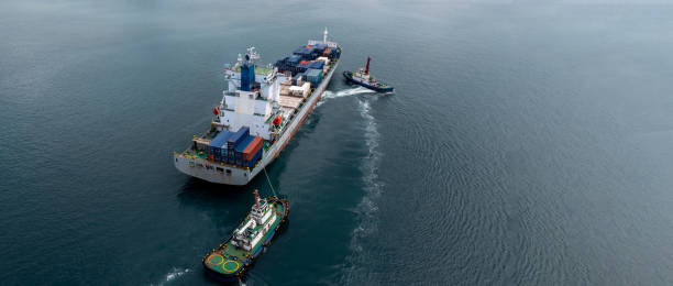 istock Aerial view container cargo ship sea freight shipping, Global business industry import export logistic transportation international by container cargo ship, Container cargo ship commercial industry freight shipping. 2162211207