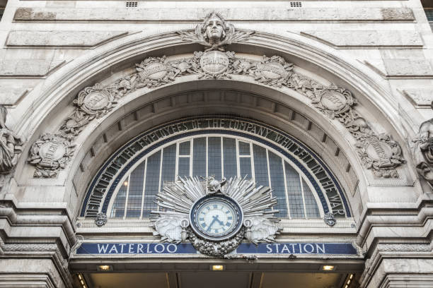 London, UK - 18 October, 2023 - Waterloo Station's Victory Arch, built to honour the railway colleagues who fought and died in the First World War