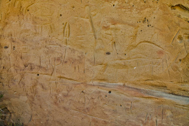 istock Rock Springs with White Mountain with Petroglyphs 2162223526