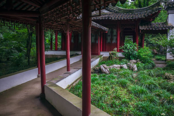 istock Corridor in Chinese garden 2162225783