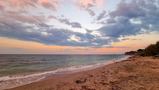 istock clouds sky sunset background in mitikas beach preveza greece 2162228615