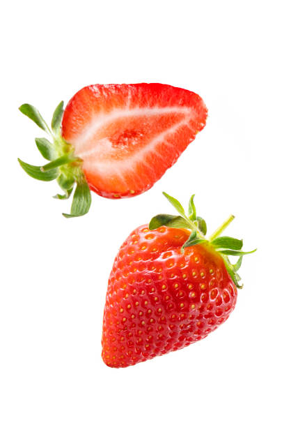 Fresh Strawberries in Air