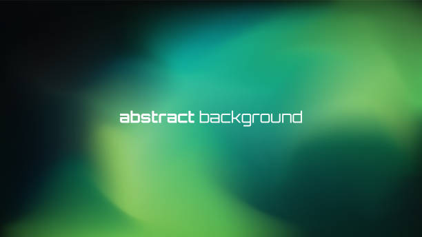ilustrações de stock, clip art, desenhos animados e ícones de landing page website with abstract dark blurred background - fundo verde