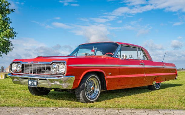 Lelystad, The Netherlands, 16.06.2024, Vintage Chevrolet Impala 3rd generation from 1964 at The National Old timer Day