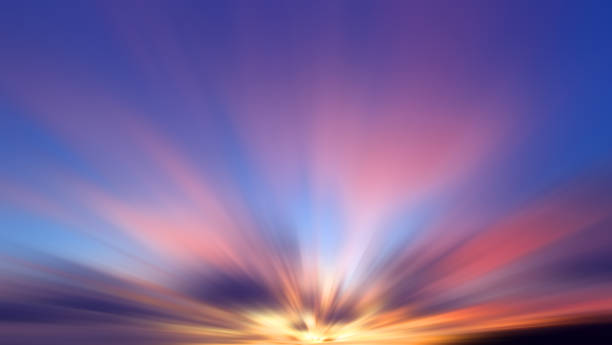 istock Colorful sky background with clouds motion effect in pink and blue colors. 2162247521