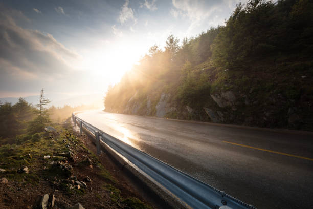 istock The mountain road at dusk 2162254831