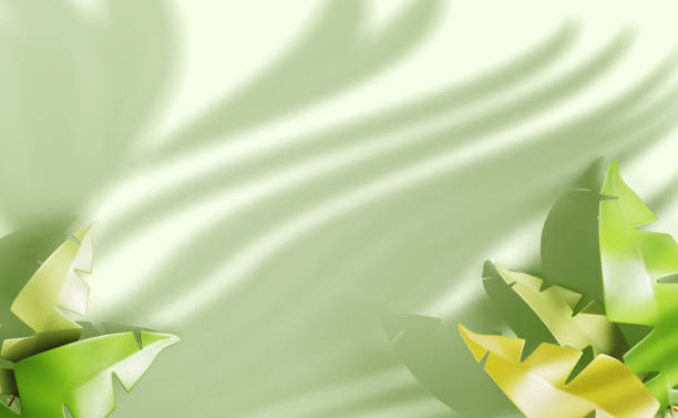 Abstract smooth greenYellow  light background
