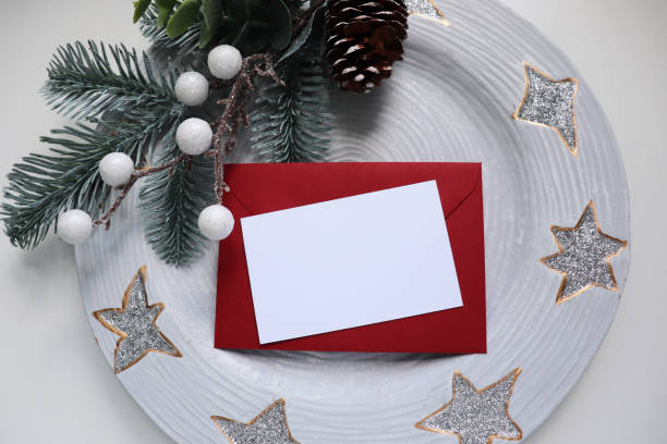istock Christmas card mockup 2162259120