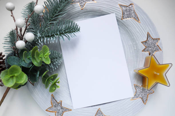 istock Christmas card mockup 2162259121