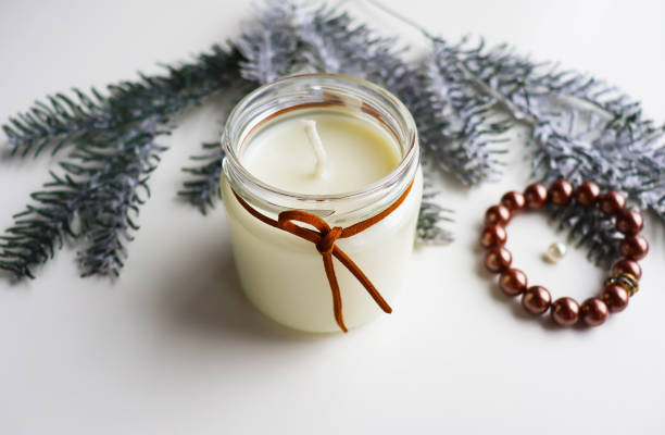 istock handmade Christmas candles 2162259774