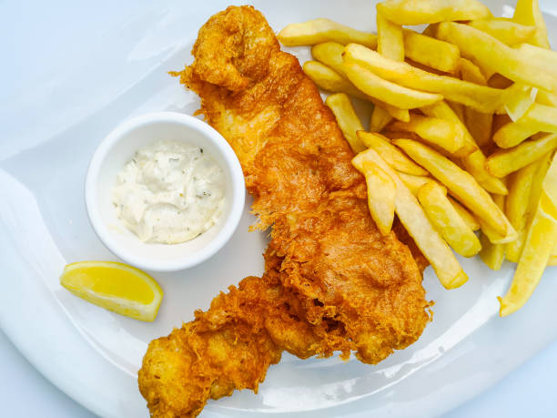 istock British, Traditional fish and chips and tartar sauce 2162265540