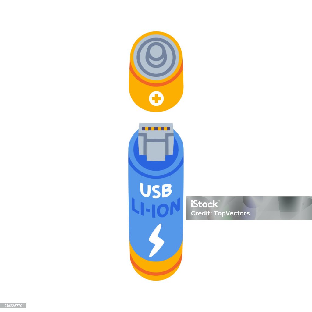 Li Battery Storage Vector Lithium Ion Battery Accumulator As Energy Storage Device Vector ...