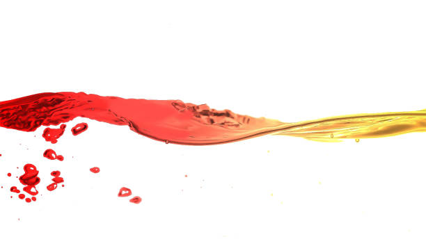 istock abstract wavy blood plasma texture in yellow and red color gradient isolated on white background with drops and clots, symbolic concept for blood plasma donation or medicine and pharmacy 2162269310