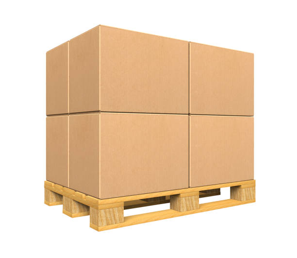 istock Brown Cardboard paper box isolated on white background 2162287825