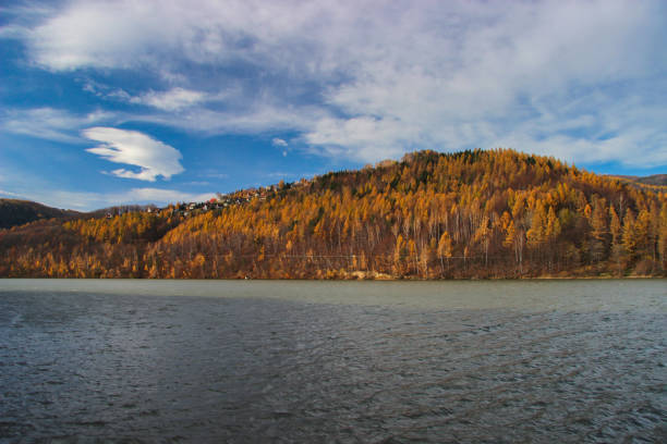 Autumn lake in the mountains