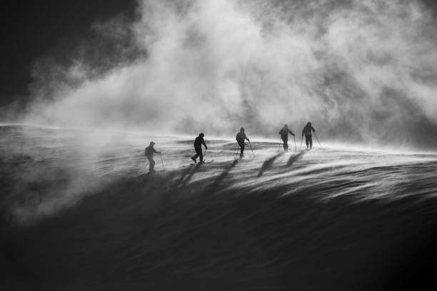 skiers on the Le Grand Adventure tour in Japan
