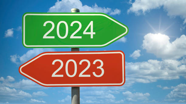 istock Changing Directions: Signpost Between 2023 and 2024 2162292942