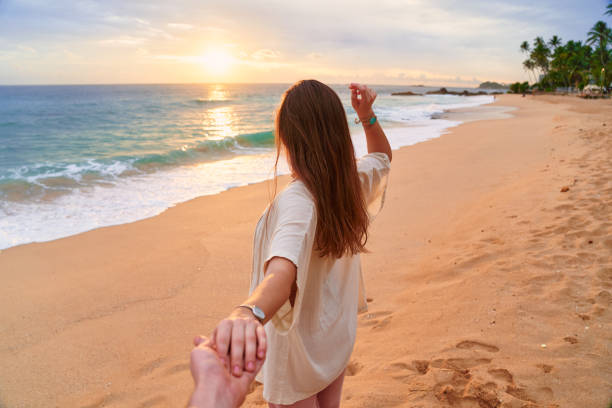 istock Follow me to the beach vacations at ocean 2162294205